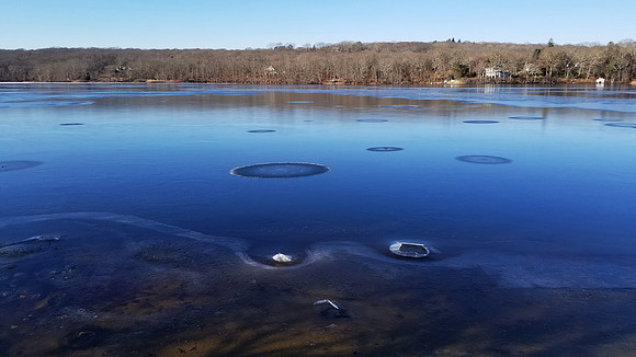 Ice on Narrow River - North Kingstown, RI