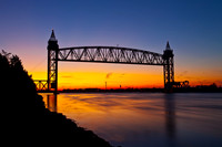 Sunset On Railroad Bridge