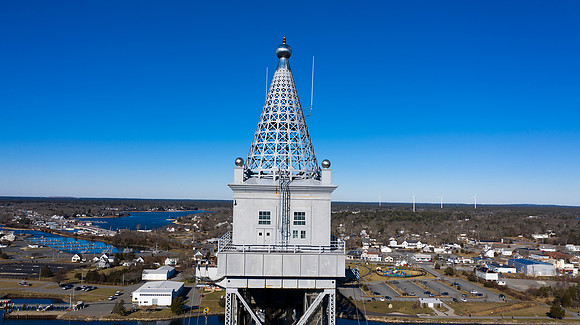 Top of Cape Cod Canal Railroad Bridge