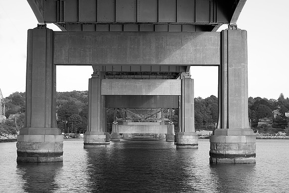 Under the Sakonnet River Bridge